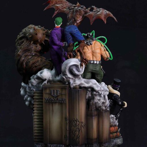 Batman vs Villains Diorama Statue | 3D Print Model | STL Files