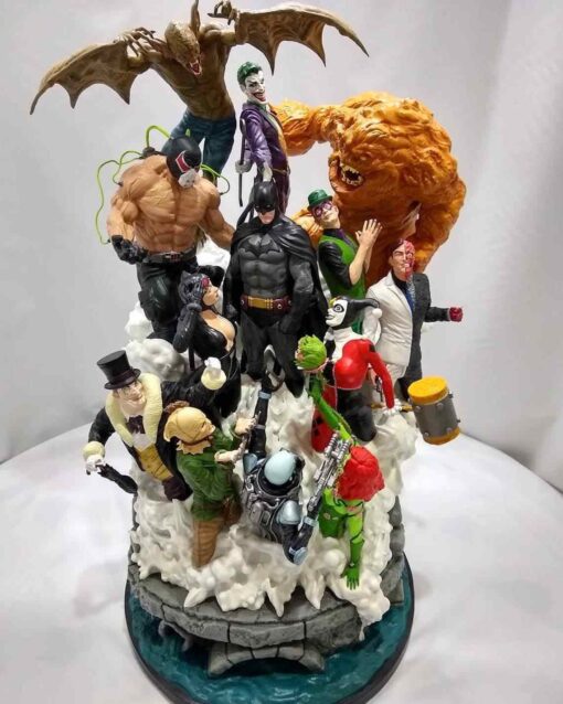 Batman vs Villains Diorama Statue | 3D Print Model | STL Files