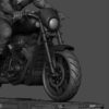 captain america on motorcycle statue 3
