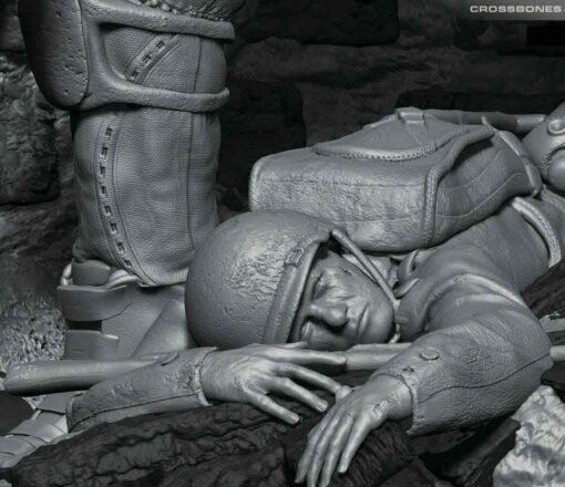 Crossbones Diorama Statue | 3D Print Model | STL Files