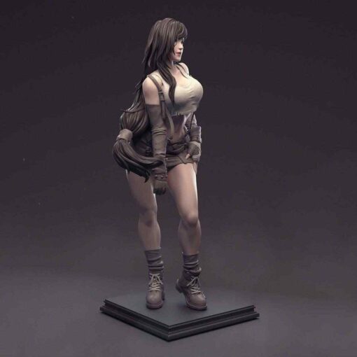 Final Fantasy VII Fan Art – Tifa Lockhart Statue | 3D Print Model | STL Files