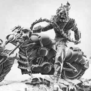 Ghost Rider Diorama Statue | 3D Print Model | STL Files
