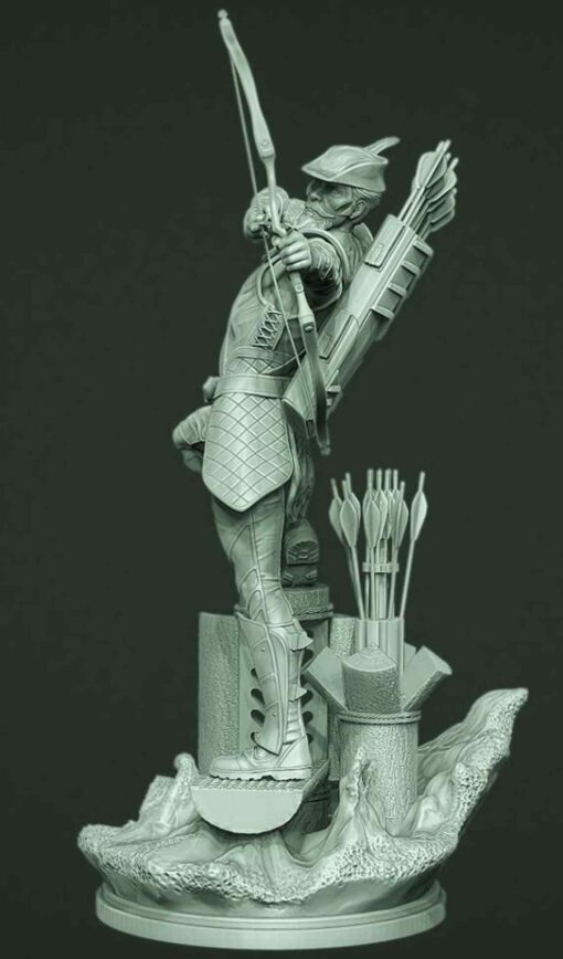 Green Arrow Statue | 3D Print Model | STL Files