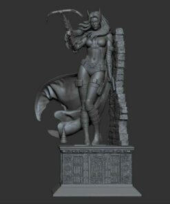Huntress Birds of Prey Diorama Statue | 3D Print Model | STL Files