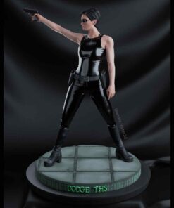 Matrix – Trinity “Dodge This” Statue | 3D Print Model | STL Files