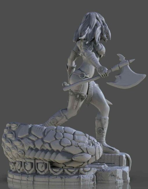 Red Sonja Diorama Statue | 3D Print Model | STL Files