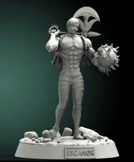 Seven Deadly Sins – Escanor Statue | 3D Print Model | STL Files