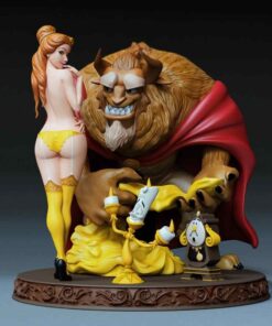 Sexy Belle and Monster Diorama Statue (+NSFW) | 3D Print Model | STL Files