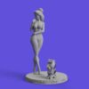 sexy belle amp monster diorama statue nsfw 7