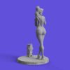 sexy belle amp monster diorama statue nsfw 8