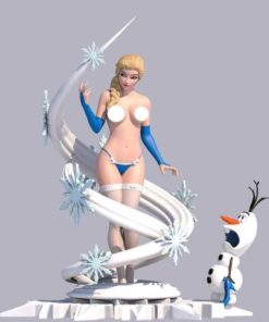 Sexy Ice Princess Diorama Statue (+NSFW) | 3D Print Model | STL Files