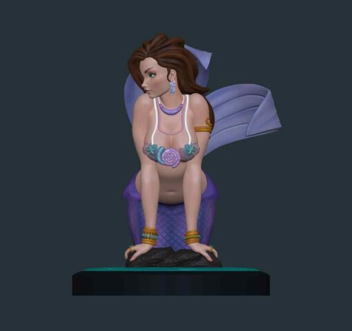 Sexy Little Mermaid Statue | 3D Print Model | STL Files