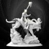 skeletor and panther diorama statue 3