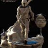 star wars mandalorian with baby yoda diorama statue 8