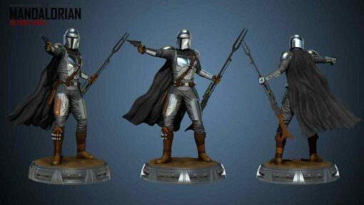 Star Wars – The Mandalorian Statue | 3D Print Model | STL Files