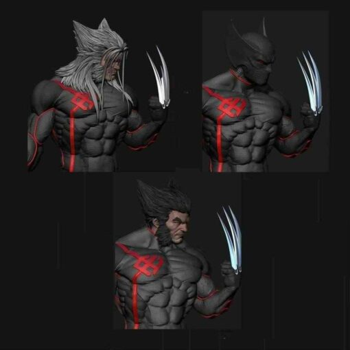 Wolverine Black Diorama Statue | 3D Print Model | STL Files