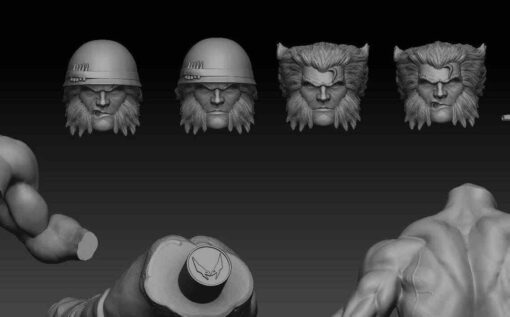 Wolverine Logan as a Soldier Statue | 3D Print Model | STL Files