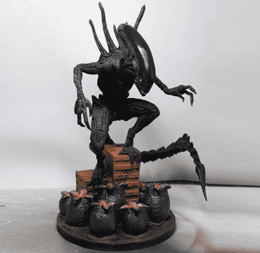 Alien Xenomorph with Eggs Diorama Statue | 3D Print Model | STL Files