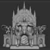 batman on throne diorama 4