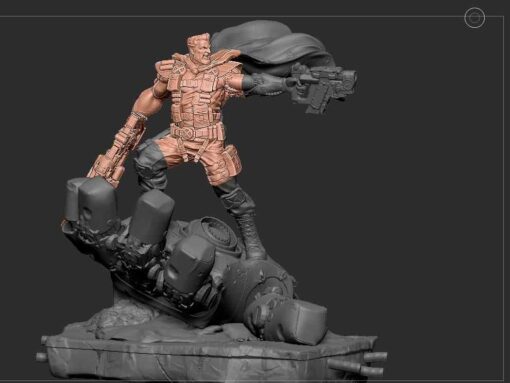 Cable on Hand Base Diorama Statue | 3D Print Model | STL Files