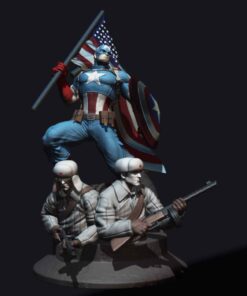 Captain America Russian War Diorama | 3D Print Model | STL Files