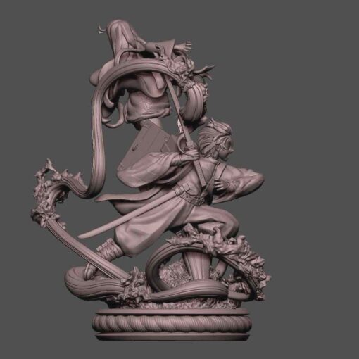 Demon Slayer – Tanjiro and Nezuko Diorama Statue | 3D Print Model | STL Files