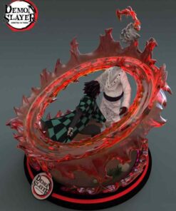 Demon Slayer –  Tanjiro vs Rui Diorama Statue | 3D Print Model | STL Files