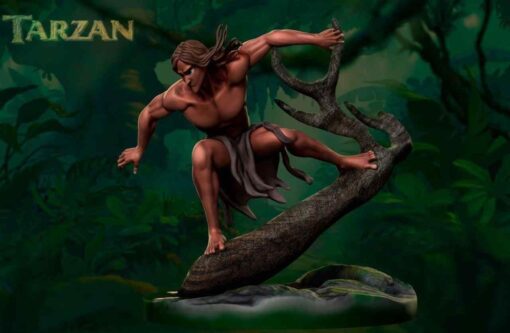 Disney – Tarzan Diorama Statue | 3D Print Model | STL Files