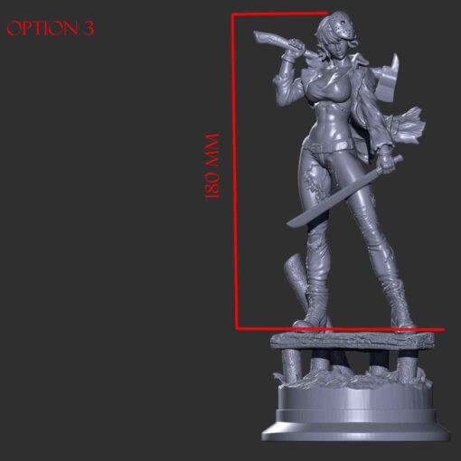 Friday 13 – Jason Female Statue | 3D Print Model | STL Files