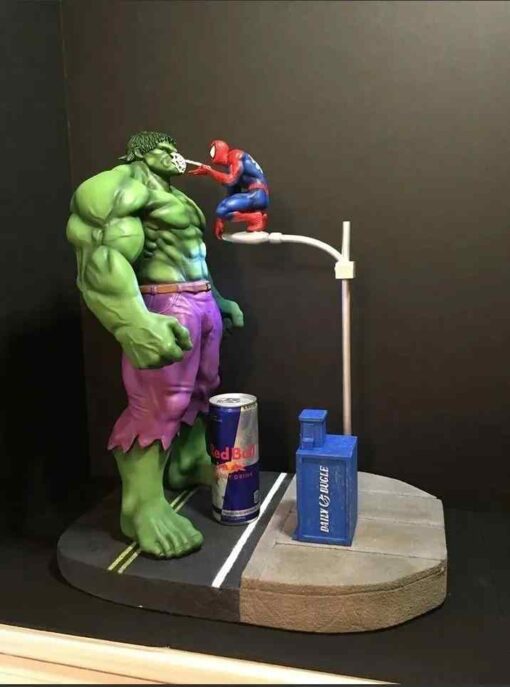 Hulk vs Spider-Man Diorama | 3D Print Model | STL Files