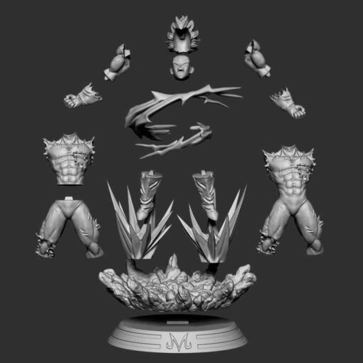 Majin Vegeta Statue | 3D Print Model | STL Files