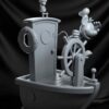 mickey steamboat diorama statue