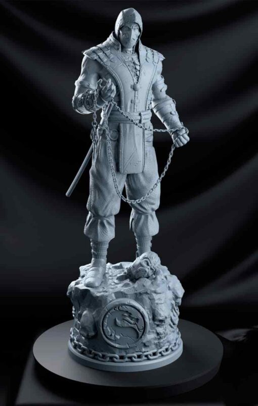 Mortal Kombat Scorpion Statue | 3D Print Model | STL Files