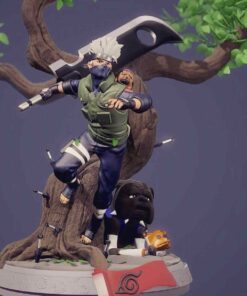 Naruto – Kakashi Hatake Tree Diorama Statue | 3D Print Model | STL Files
