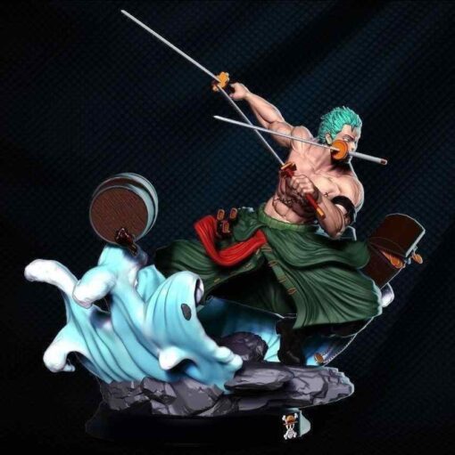 One Piece – Roronoa Zoro Diorama Statue | 3D Print Model | STL Files
