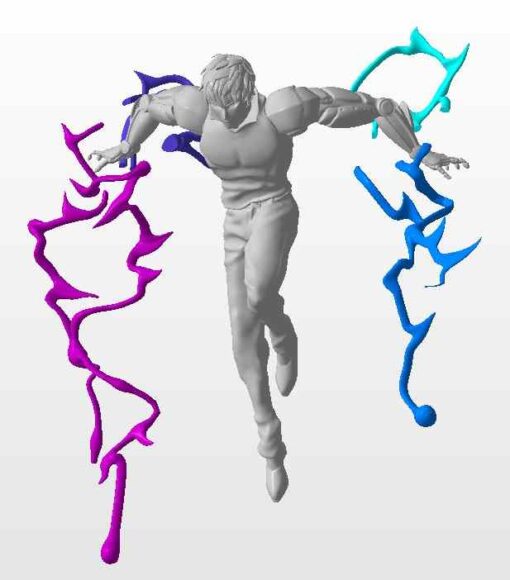 One-Punch Man Genos Diorama Statue | 3D Print Model | STL Files