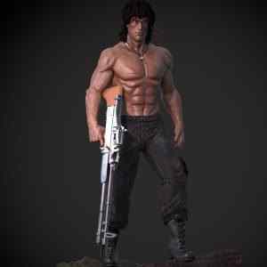 Rambo Statue | 3D Print Model | STL Files
