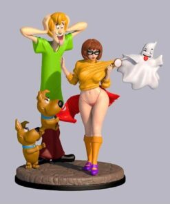 Sexy Velma and Scrapy Diorama Statue | 3D Print Model | STL Files