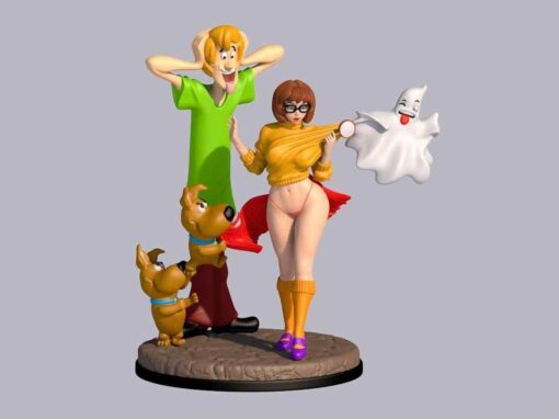 Sexy Velma and Scrapy Diorama Statue | 3D Print Model | STL Files