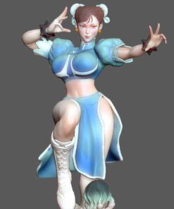 Street Fighter – Chun Li Statue | 3D Print Model | STL Files