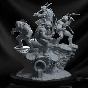 Teenage Mutant Ninja Turtles Diorama | 3D Print Model | STL Files