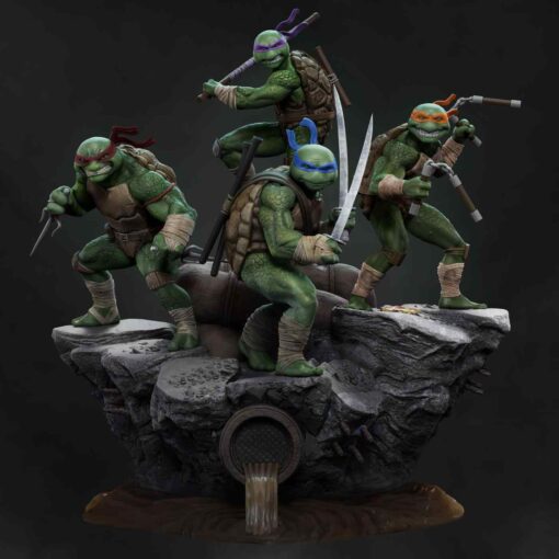 TMNT Teenage Mutant Ninja Turtles Diorama | 3D Print Model | STL Files