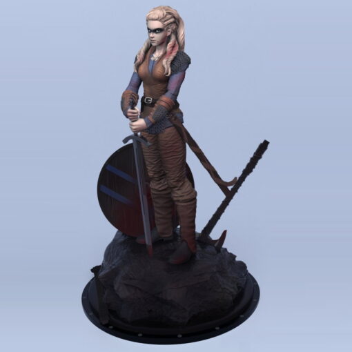 The Vikings – Lagertha Diorama Statue | 3D Print Model | STL Files