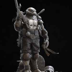 Turtle Punisher Statue | 3D Print Model | STL Files