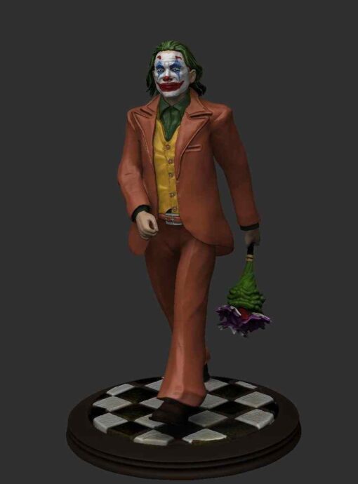 Joker Clown with Roses Statue | 3D Print Model | STL Files