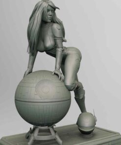 Sexy Death Star Operator Diorama Statue | 3D Print Model | STL Files