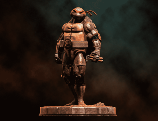 TMNT Michelangelo Triumphant Statue | 3D Print Model | STL Files