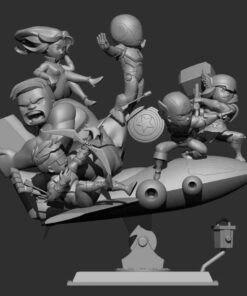 Avengers Assemble Cute Diorama | 3D Print Model | STL Files
