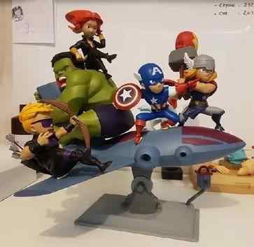 Avengers Cartoon Diorama | 3D Print Model | STL Files