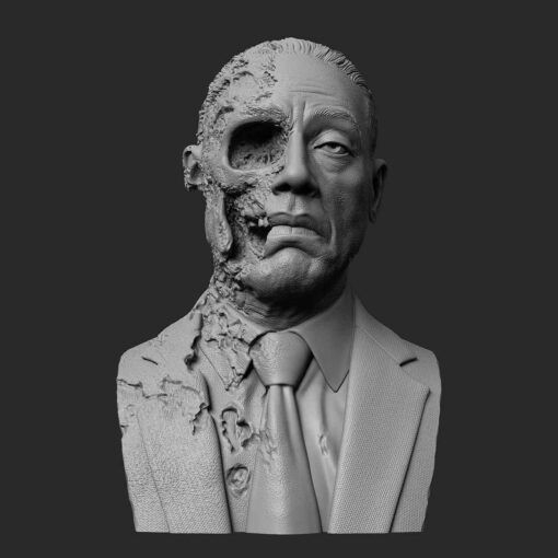 Breaking Bed – Gustavo Fring (Face Off) Bust | 3D Print Model | STL Files